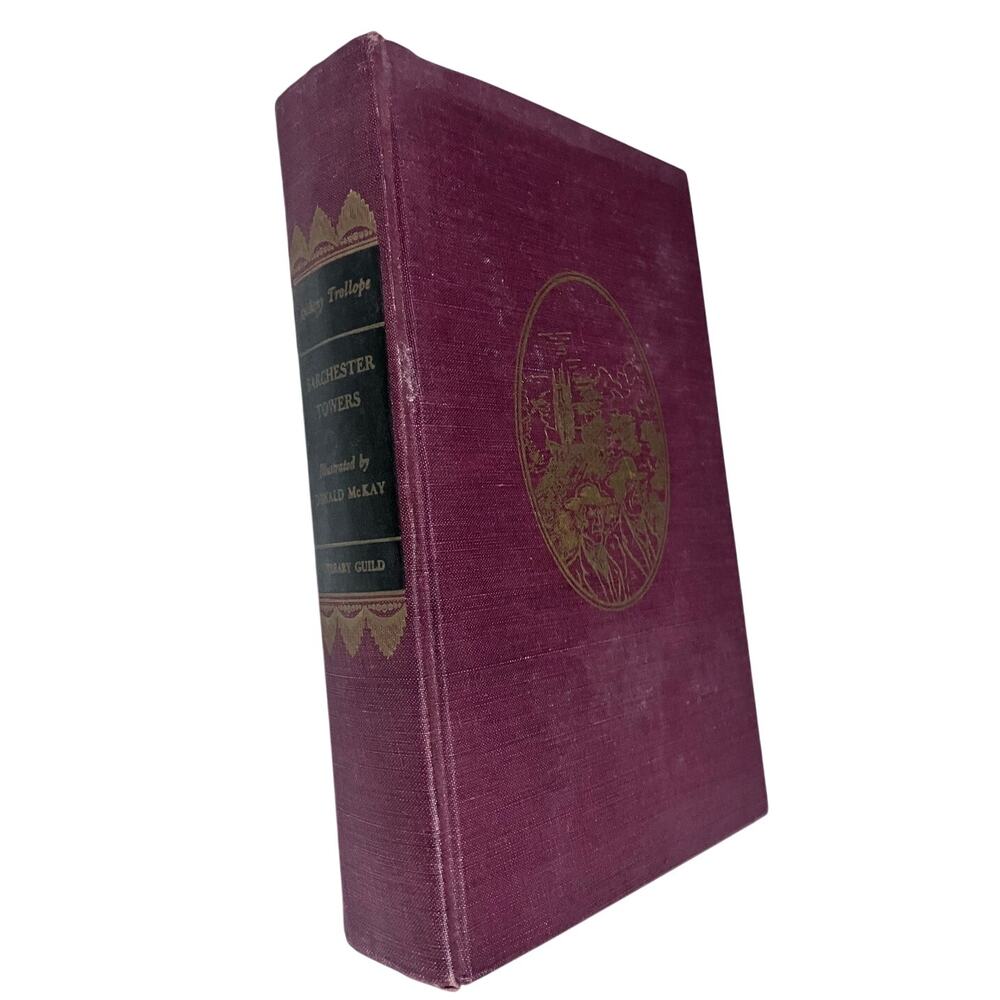 Barchester Towers Anthony Trollope 1945 Doubleday Illustrated Hardcover Vintatge